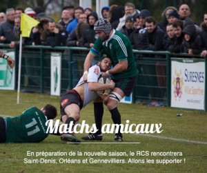 Matchs amicaux du rugby club suresnois en préparation de la saison 2015-2016