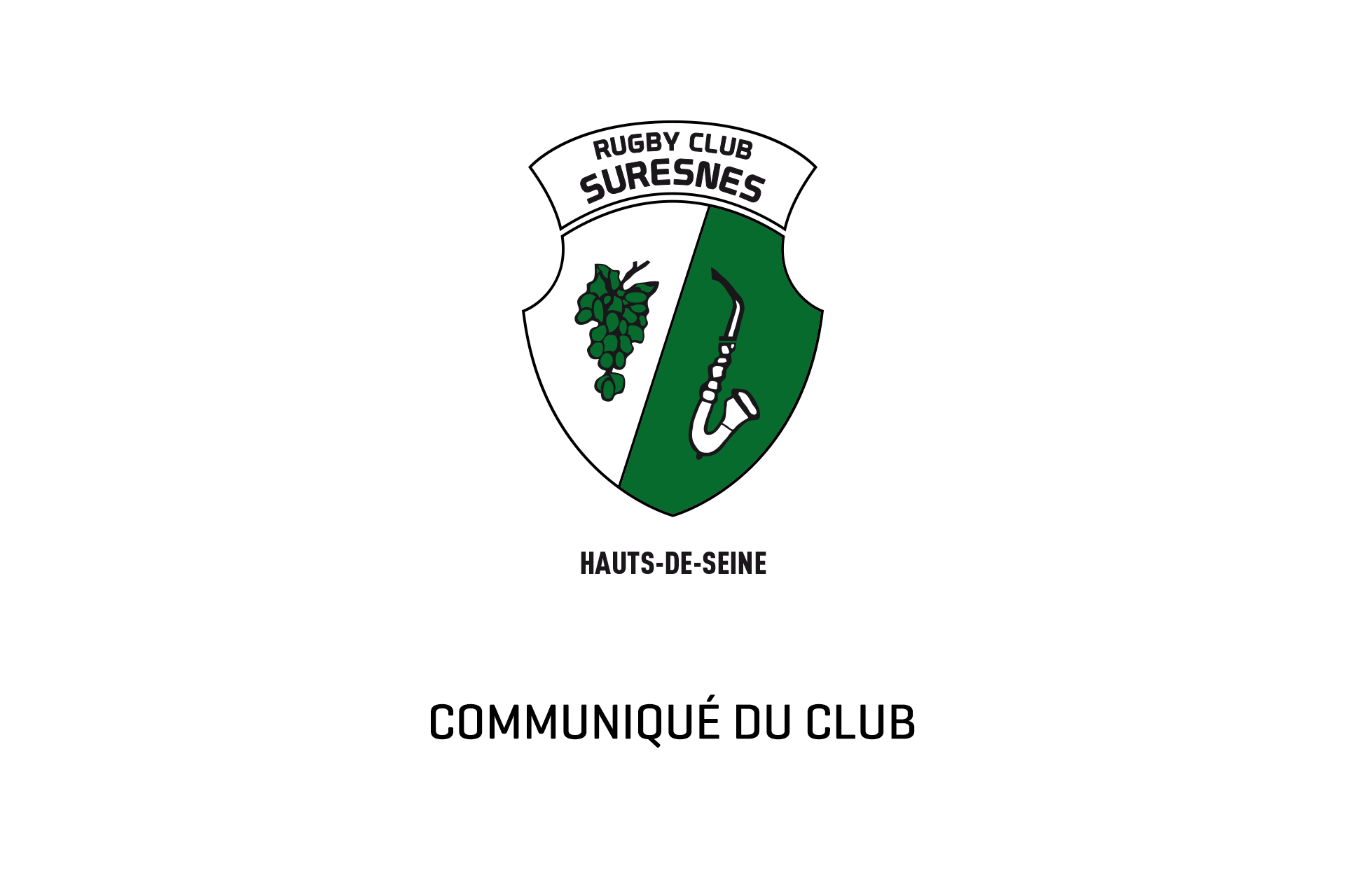 Communiqué du Rugby Club Suresnes Hauts-de-Seine