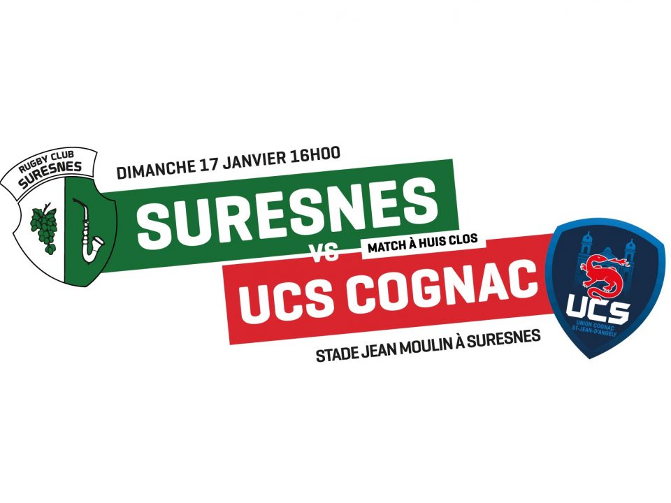 Annonce Suresnes / Cognac Rugby