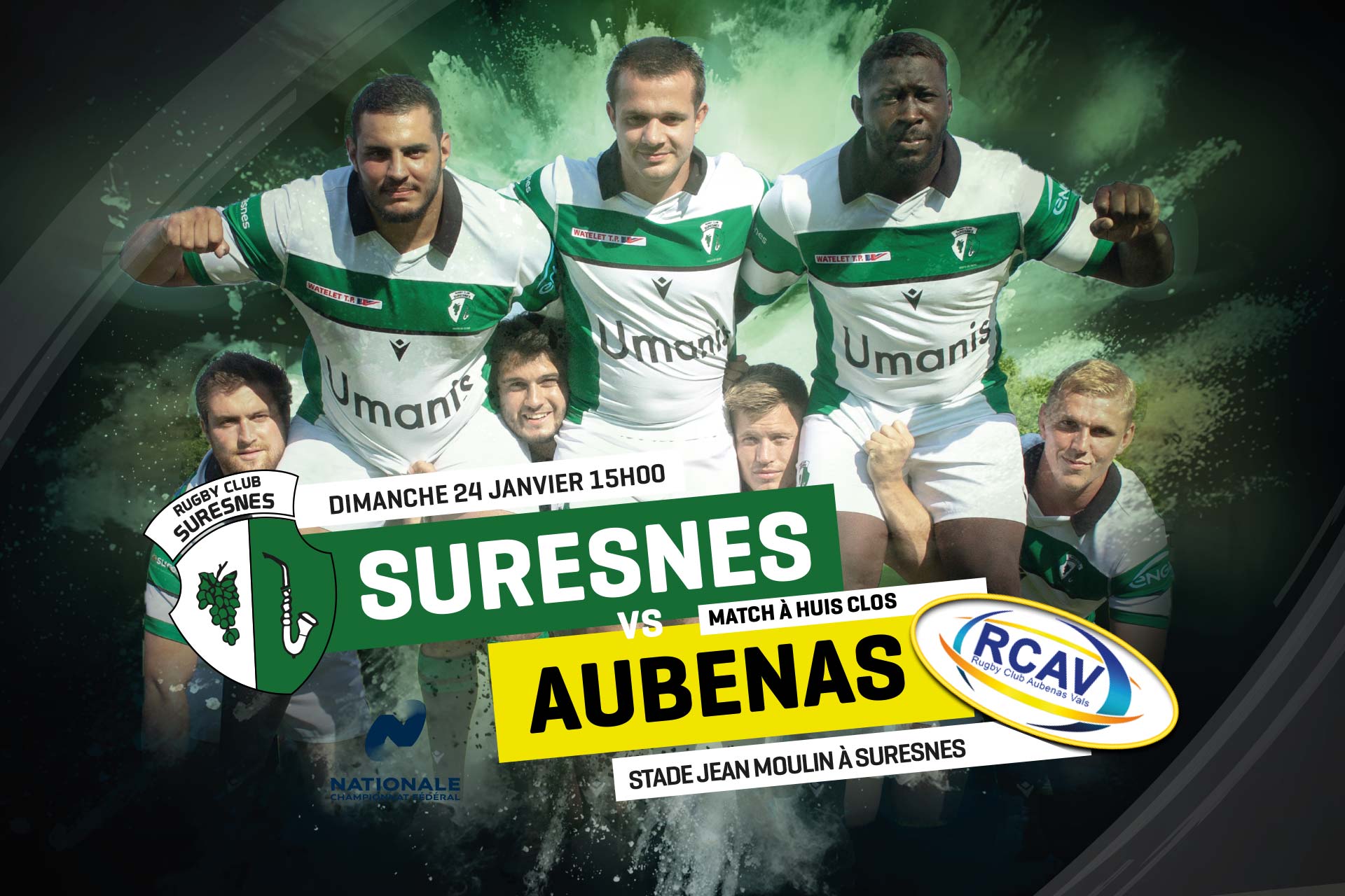 Match rugby Suresnes / Aubenas