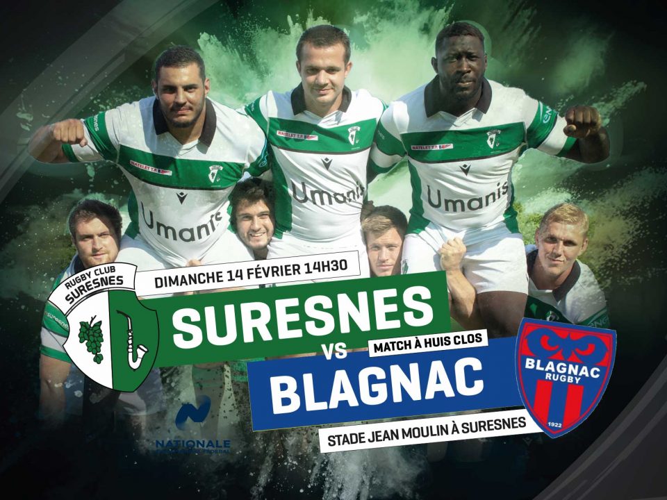 RC Suresnes / Blagnac Rugby - La diffusion en Live