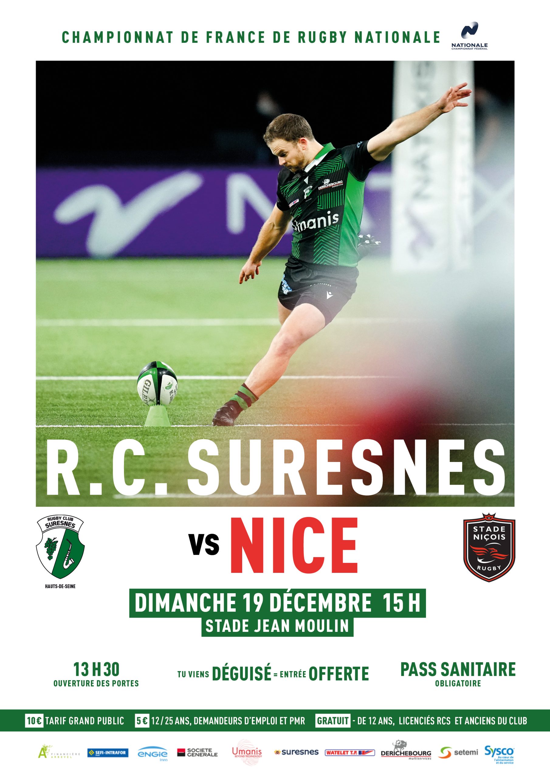 RC Suresnes – Nice : achetez vos places en ligne !